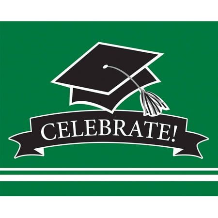 School Spirit Emerald Green Invitations, 25pk