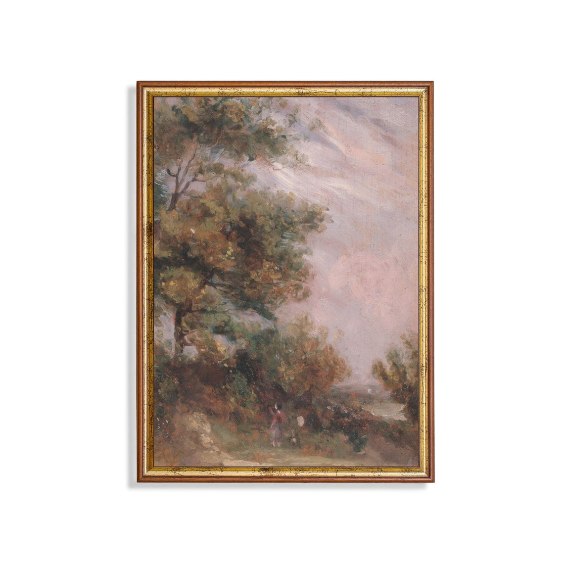 Antique Countryside Landscape Romantic Pastoral Scene Wall Art Living Room And Gallery Wall Decor