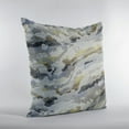 thumbnail image 3 of Plutus Velvet Crest Black, Gray, Citrine Handmade Luxury Pillow - Double sided 26" x 26", 3 of 5