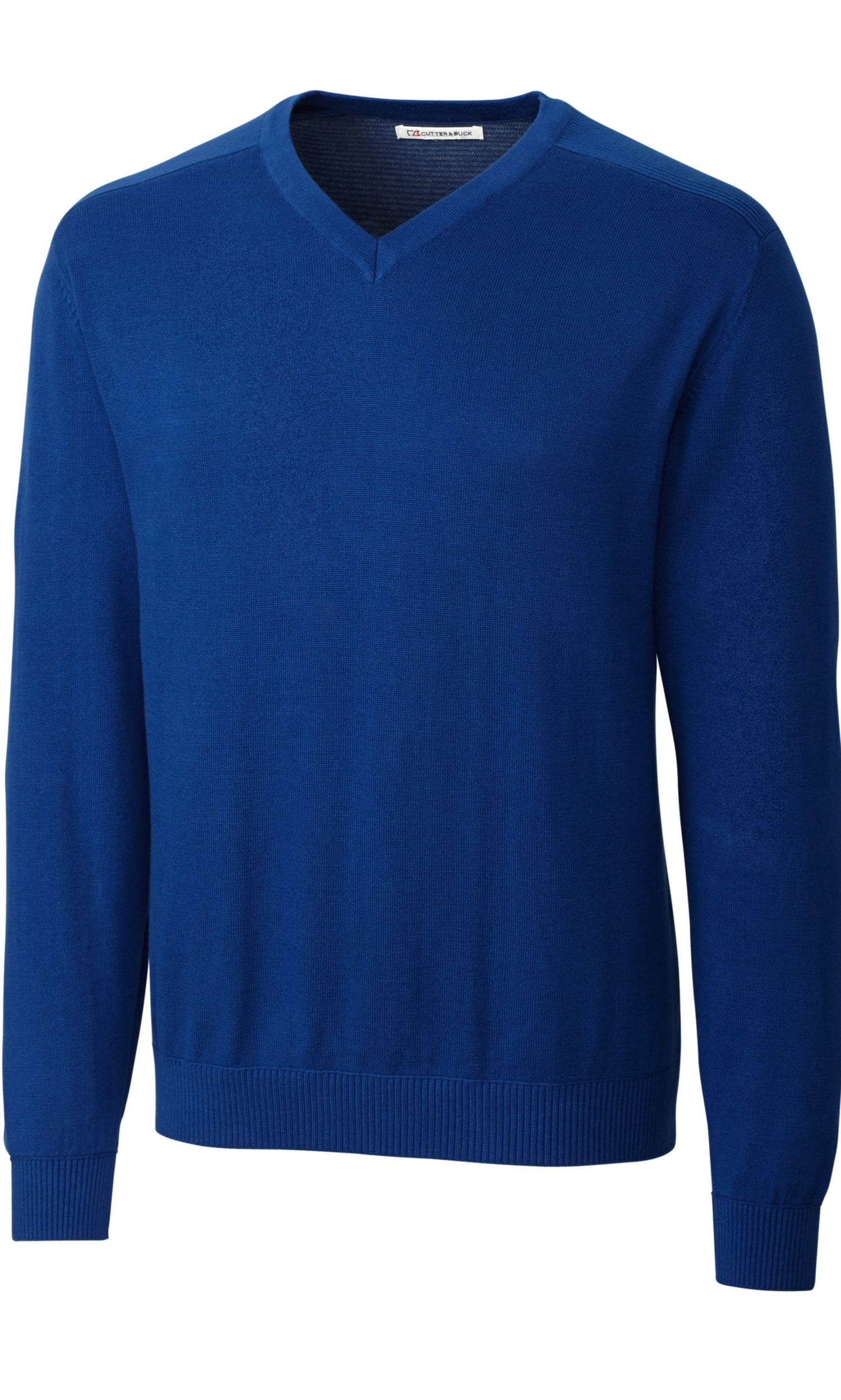 Cutter & Buck Men's Big and Tall Broadview Vneck Sweater, Tour Blue