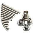 thumbnail image 4 of 500 Pcs Aluminum Large Flat Head Hollow Rivet Screws M4x20mm., 4 of 4