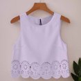 thumbnail image 5 of Sokhug Womens Sleeveless Tank Top 2026 Round Neck Trendy Crochet Lace Hem Soft Casual Camisole Tank Tops, 5 of 7