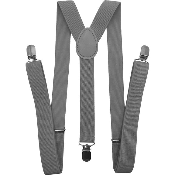 Solid Color Suspenders Y-Back | Adjustable and Elastic |