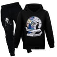 thumbnail image 1 of Addams - Conjunto familiar para niños y niñas, sudadera con capucha + pantalón informal, regalo de cumpleaños para niños, 2 piezas, novedades de primavera y otoño zhangmenya LED, 1 of 2