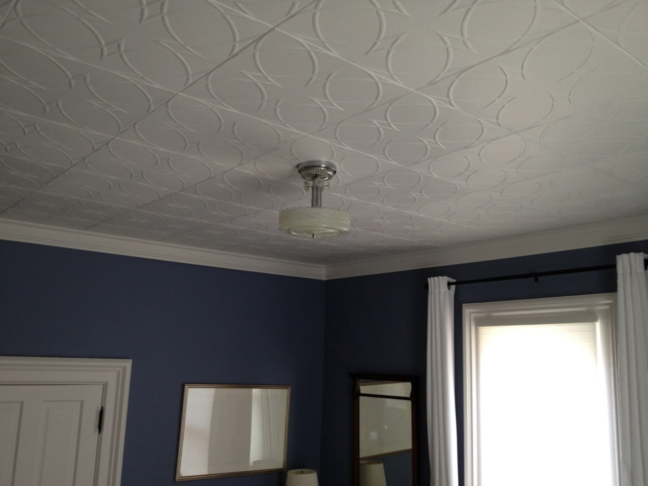 Styrofoam Ceiling Tile Plain White A La Maison Ceilings 1458