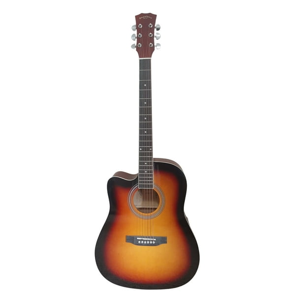 Guitare acoustique gaucher pour débutants, étudiants Sunburst Full Size  SPS370LFF 