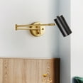 thumbnail image 3 of Zaqw Wall Sconce Iron 3000K Warm Lighting 1 Light E27 Plug In Living Room, 3 of 8