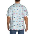 thumbnail image 7 of Goofa Rabbit In The Rain Printed Men's Casual Short-sleeved Shirt,Lightweight Breathable Button-down,Summer Casual men's top,Versatile Fashion shirt-, 7 of 7