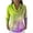 Fluorescence Yellow, variant on OIOLOYJM Going Out Tops for Women Casual Gradient Long Sleeve Cowl Neck Shirts Cotton Loose Fit Fashion T Shirts Spring Dressy Outfits Hot Pink L