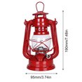 thumbnail image 3 of Linterna de queroseno, combustible, linternas de camping de metal para decoración de patios (rojas), 3 of 6