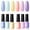 Blue Yellow Purple, variant on Gellen Gel Nail Polish Kit, 6 Colors Glossy White Pink Red UV Gel Polish Set, Soak Off Nail Polish Set for Home DIY Manicure, Gifts for Women