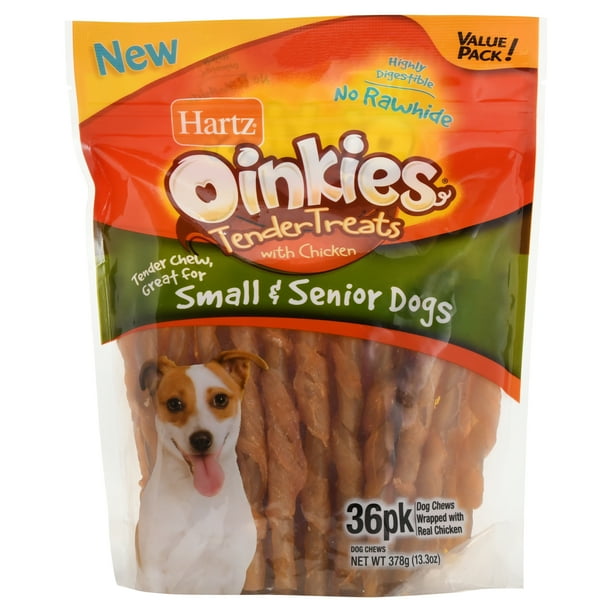 Hartz Oinkies Tender Dog Treats for Small & Senior Dogs, 13.3 Oz. (36