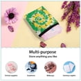 thumbnail image 5 of SEANATIVE Tie Dye Sanitary Napkin Storage Bag with Zipper Butterfly Jamaica Flag First Period Gifts for Women 2pcs Sanitary Napkin Bag for Women Ladies Period Pouch for Office, 5 of 7