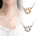 thumbnail image 5 of Sun Necklace for Women Tangled Necklace Gold Sun Necklace Opal Pendant Neckalce Necklace Mother's Day Trendy Jewelry, 5 of 5