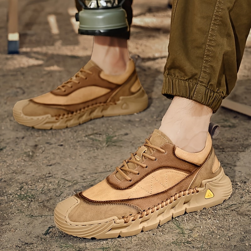 Dynamic Men's Shoes, This Season's Hiking Shoes for Men, Trail Running, Outdoor, Casual Shoes, Anti-Slip Work Shoes, Sneakers, Platform Soles, Breathable Canvas Shoes