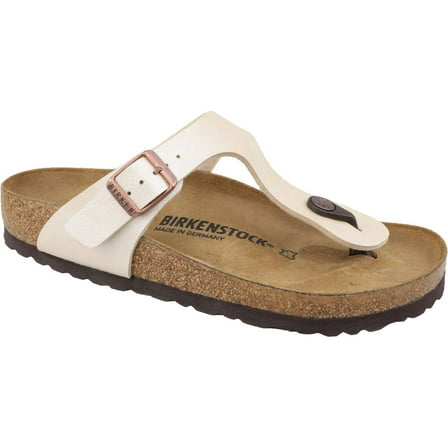 Birkenstock Women's 943871-Off Style Gizeh Sandal, Off-White, 40