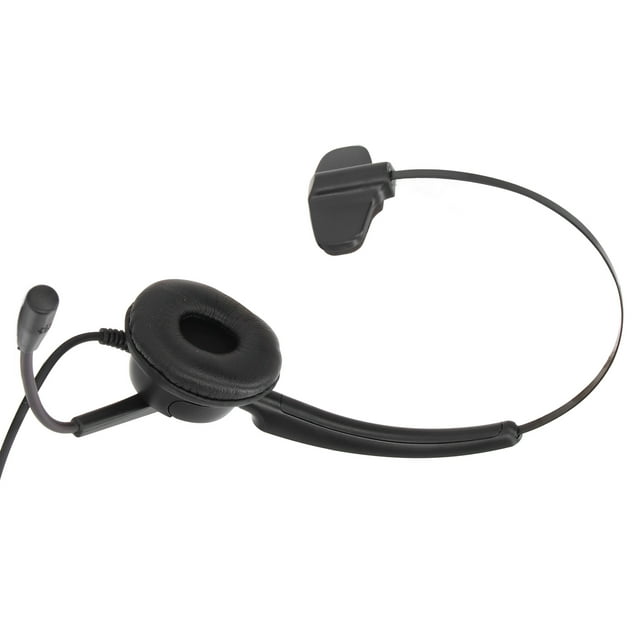 RJ9 Headset, Noise Reduction Plug And Play Retractable Business Headphone For Customer Service