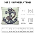 thumbnail image 5 of ARISTURING  Nautical Throw Pillow Cover, Navy Blue Anchor Pillowcases Soft Home Decorative Pillow Case Double Sided Cushion Covers for Indoor Outdoor Bedroom and Car, 5 of 5