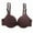 Coffee, variant on Gymayou Women Cotton Underwire Bra Front Knot Push Up Bra Breathable Soft Cotton Full Coverage Bra with Adjustable Thin Straps Beige L