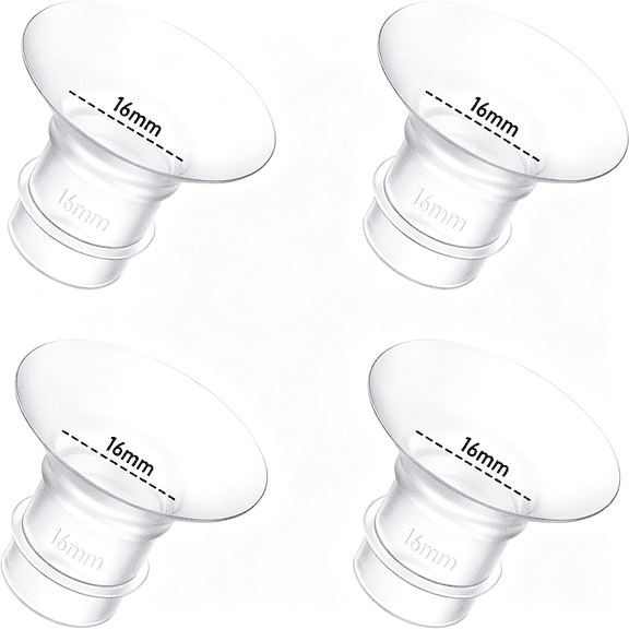XIRQI 4Pcs Breast Pump Flange Insert 16Mm Compatible With, 24Mm Flange