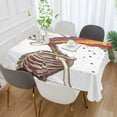 thumbnail image 2 of Yayeee Tablecloths 54" x 54" Rectangle Wrinkle Resistant Party Table Cover, Colorful Skeleton, 2 of 8
