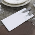 thumbnail image 6 of 50 Pcs Knife and Fork Pad Napkin Paper Napkins Decorative White Dinner Napkins Engagement Napkins Silverware Napkin Baby, 6 of 6