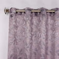 thumbnail image 2 of Superior Blackout Leaves Light Filtering Grommet Curtain Panel Set, 52"x84", Wisteria, 2 of 7