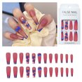 thumbnail image 3 of Tkrady Press On Nails, 3D Nails With Design False Nails With Glue For Women 24pc 2ml, 3 of 3