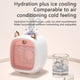 thumbnail image 4 of Matsuzay Ventilador de pulverización Recargable Viento fuerte Acondicionamiento de agua Ventiladores de escritorio Humidificador de Electrodomésticos rosa 2, 4 of 6