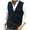#195-Navy, variant on Donemore Men's Solid Color Sleeveless V-Neck Single-Breasted Multi-Pocket Vest Casual Daily Wear Practical Design Versatile Layering Piece
