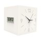 thumbnail image 3 of Reloj de pared esquinero de doble cara, adorno decorativo, reloj digital silencioso para dormitorio Blanco lechoso, 3 of 9