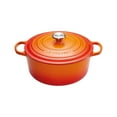 thumbnail image 1 of Le Creuset Casserole Ronde en Fonte 22 cm Volcanique 3,3 Litres, 1 of 5