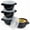 Black, variant on Kook Soup Bowls Crocks with Handles, 18 oz, Set of 4, Red