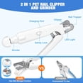 thumbnail image 3 of MASBRILL 2-in-1 Pet Nail Clippers & Grinder with LED Light and Protective Guard, USB Rechargeable, Safe Nail Care for Small to Large Dogs and Cats, Beginner Friendly, 3 of 9