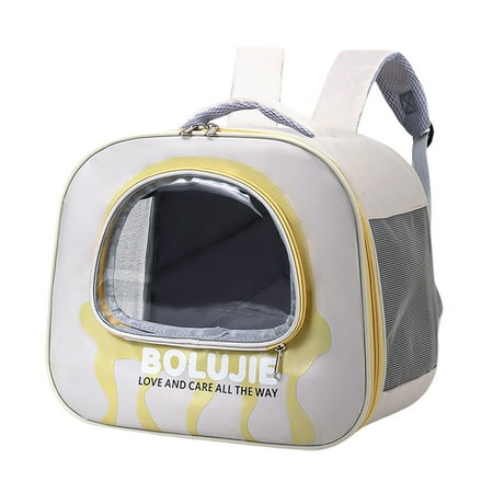 XJYLWHCM Portable Pet Carrier Backpack with Window Breathable Travel Hangbag for Small Dog Cat Rabbit Guinea Pig Hamster Birds Squirrel