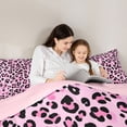 thumbnail image 5 of Castle Fairy Teens Cheetah Print Queen Comforter Set,Animal Print Bedding Comforter Set, 5 of 8