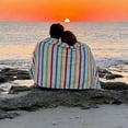thumbnail image 4 of Beforeyayn Ultra Fine Microfiber Striped Beach Towel Quick Dry, Lightweight and Highly Absorbent Towel for Swim and Travel, Sand Resistant Soft Portable Towel for Outdoor, Beach Accessory, 4 of 6