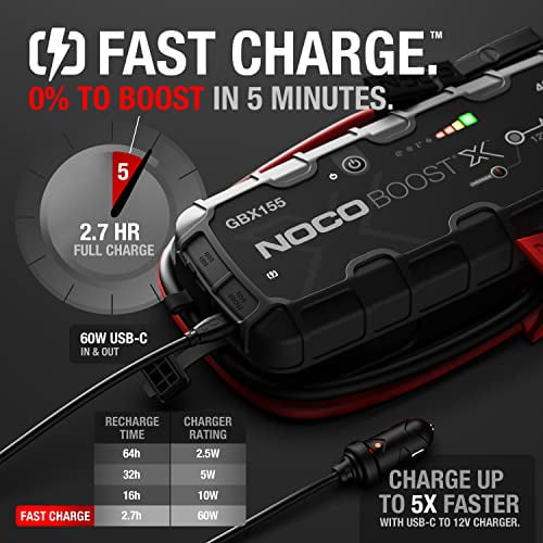noco  Amazon.com: NOCO Boost Max GB500: 6250A UltraSafe Jump
