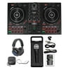 Hercules DJ CONTROL INPULSE 300 8-Pad DJ Controller w/Sound Card+Headphones+Mic