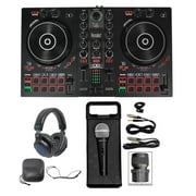 Hercules DJ CONTROL INPULSE 300 8-Pad DJ Controller w/Sound Card+Headphones+Mic