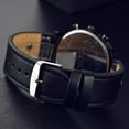 thumbnail image 3 of Jewelry VerPetridure Couple Leather Band Analog Quartz Round Wrist Business men's watch, 3 of 5