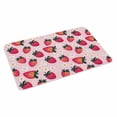 thumbnail image 2 of Strawberry Door Mat&nbsp;Indoor Outdoor Entrance, Non Slip Rug for Kitchen Bathroom Entryway Rug, Pink Spring Summer Rustic Floral Fruit Washable Doormat Floor Mat for Office Home Decor 20x31.5 Inch, 2 of 8