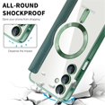 thumbnail image 6 of For Samsung Galaxy A16 5G Wallet Cell Cover, RFID Blocking, PU Leather,Compatible With MagSafe , With Flip Cover Multi-Card Slots Pocket, Ultra Thin Magneti Protective Cover,Green,For Galaxy A16 (5G), 6 of 8