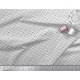 thumbnail image 2 of Soimoi Poly Georgette Fabric Dot & Greek Key Small Print Sewing Fabric Yard 42 Inch Wide, 2 of 3