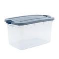 thumbnail image 2 of Rubbermaid 4 Pack Roughneck Clear Storage Containers, Stackable Totes, 66 Quart, 2 of 5