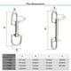 thumbnail image 5 of Sonducket Gancho a presión Firmeza Artesanía Ganchos de doble extremo Solidez Seguridad Sin nudo Hebilla de metal Abrazadera de buceo 120 mm Doble Type3 NO3 Sonducket OD024384-04, 5 of 6