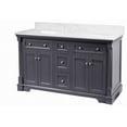 thumbnail image 6 of Sydney 60" Double Bathroom Vanity with Marine Gray Cabinet and Engineered Marble Top, 6 of 7
