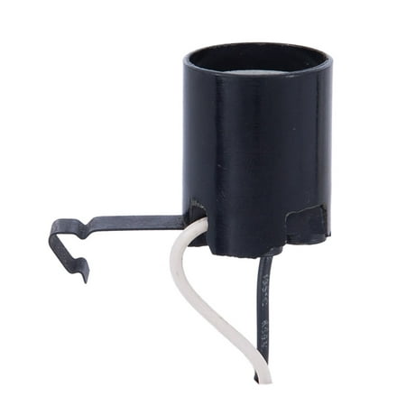 

B&P Lamp® Horizontal Snap-In E26 Medium Base Socket for 6 Pan Fixtures Has 8 Inch Long Wire Leads