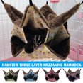thumbnail image 2 of CAROOTU 3 Layers Hamster Hanging Hammock Labyrinth Rabbit Design Warm Long Fleece Bed Hedgehogs Nest, 2 of 6