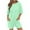 Mint Green, variant on HOMBOM Dressy Spring Jumpsuits for Women Short Sleeve Pink Round Neck Oversized Athletic Solid Color Rompers Jumpsuit Shorts L